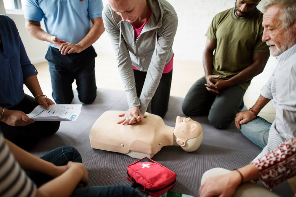 CPR certification and compliance management concept